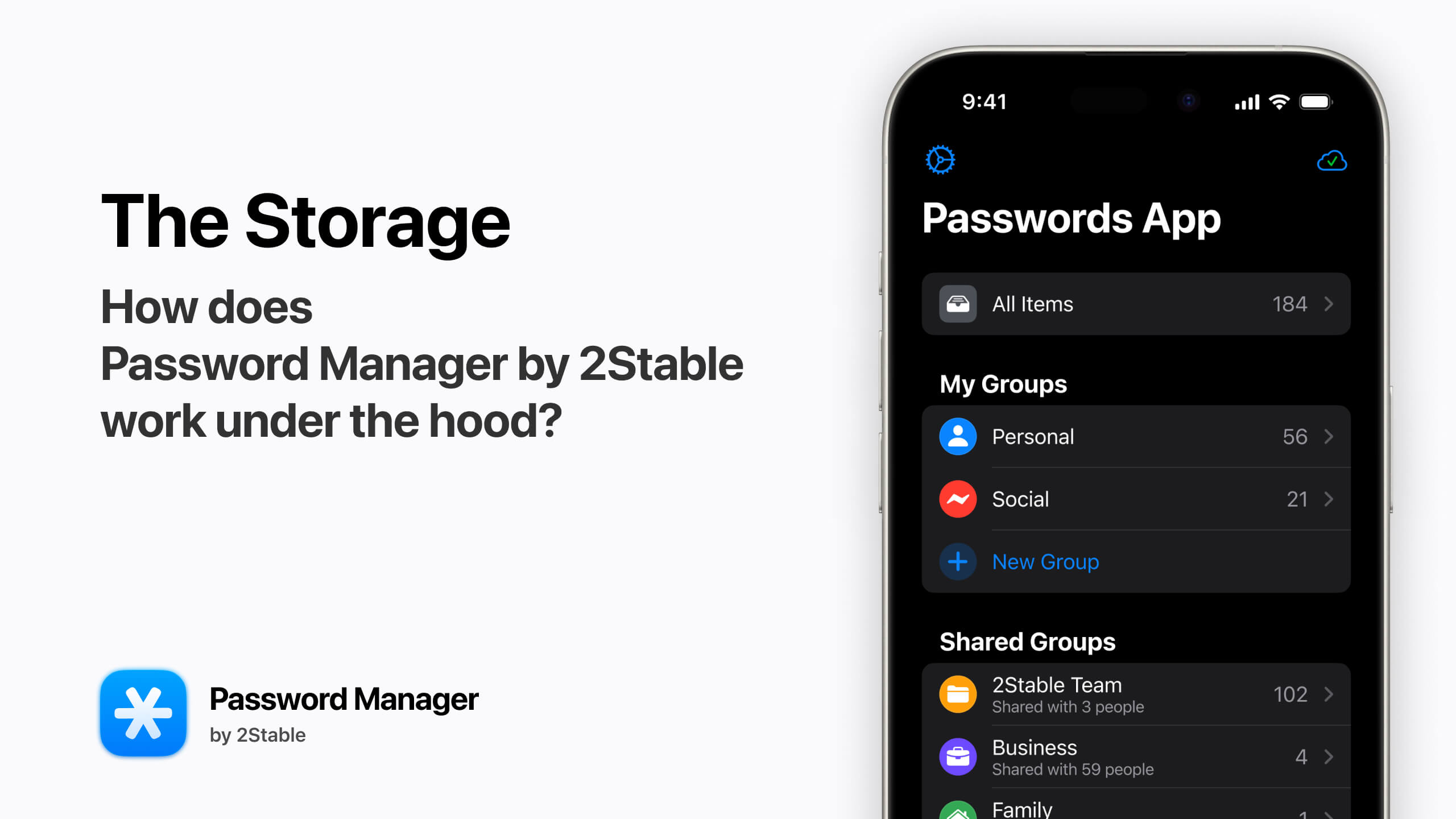 How does Password Manager by 2Stable work under the hood? Part 2, The Storage.